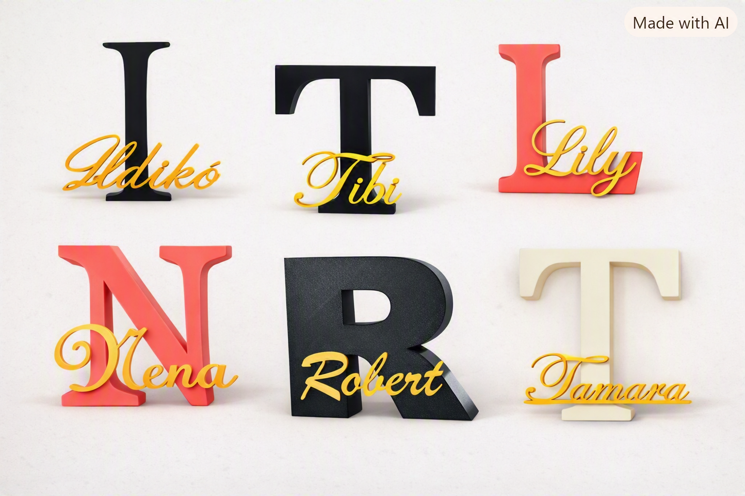 Personalisierter Dekorationsbuchstabe – 3D-gedruckt & individuell gestaltbar
