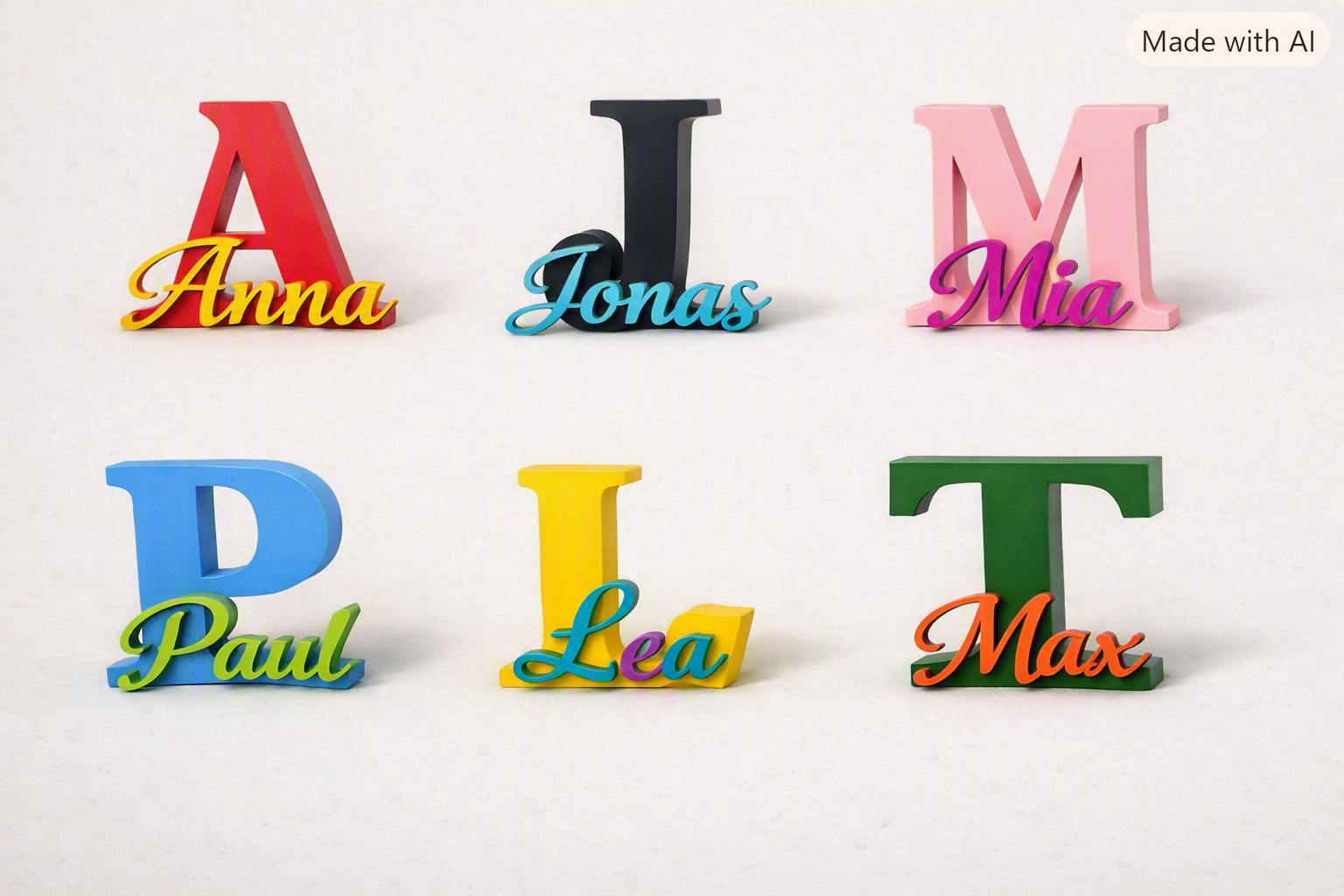 Personalisierter Dekorationsbuchstabe – 3D-gedruckt & individuell gestaltbar